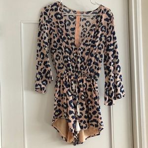 Leopard Print Romper